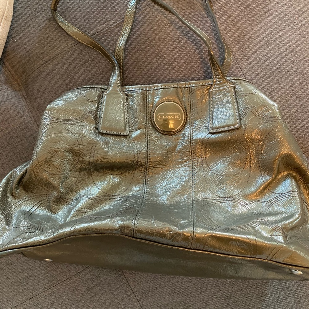 Coach patent leather handbag